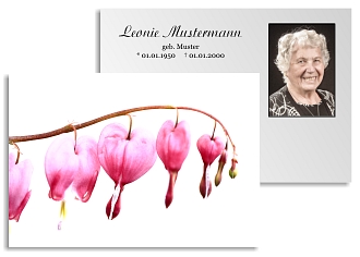 Danksagungskarten Trauer Blume