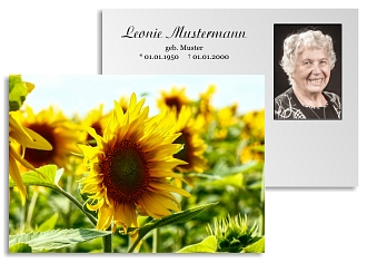 Danksagungskarten Trauer Blume