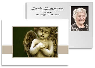 Danksagungskarten Trauer Engel