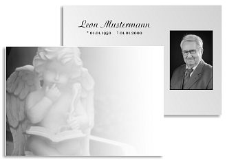 Danksagungskarten Trauer Engel