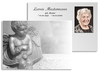 Danksagungskarten Trauer Engel