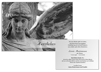 Danksagungskarten Trauer Engel