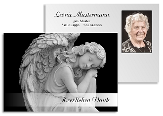 Danksagungskarten Trauer Engel