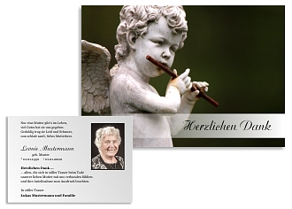 Danksagungskarten Trauer Engel