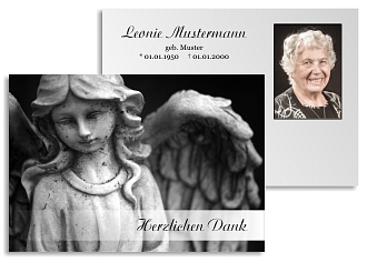 Danksagungskarten Trauer Engel