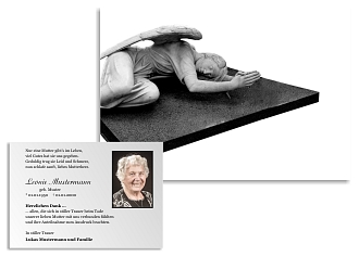 Danksagungskarten Trauer Engel