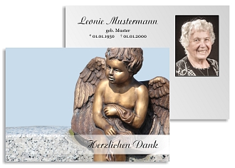 Danksagungskarten Trauer Engel