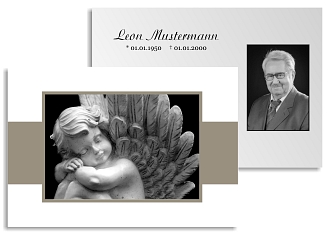 Danksagungskarten Trauer Engel