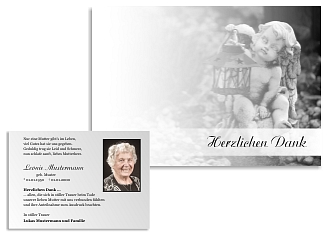 Danksagungskarten Trauer Engel
