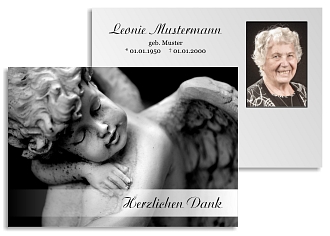 Danksagungskarten Trauer Engel