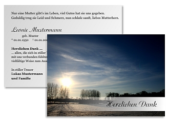 Danksagungskarten Trauer Favoriten