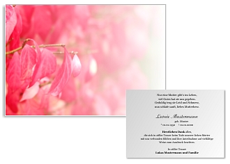 Danksagungskarten Trauer Herbst