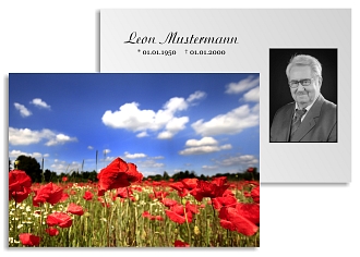 Danksagungskarten Trauer Herbst