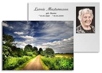 Danksagungskarten Trauer Himmel