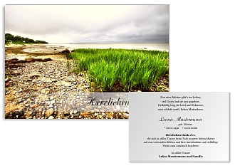 Danksagungskarten Trauer Himmel