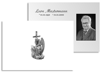 Danksagungskarten Trauer Winter