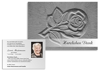 Danksagungskarten Trauer Winter