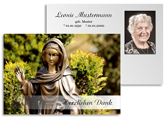 Danksagungskarten Trauer Winter