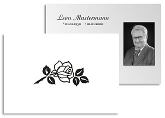 Danksagungskarten Trauer Winter