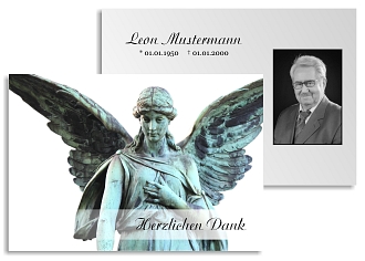 Danksagungskarten Trauer Winter