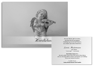 Danksagungskarten Trauer Winter