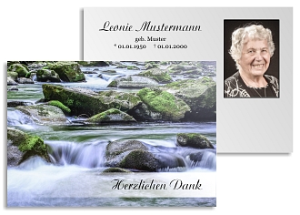 Danksagungskarten Trauer Sommer