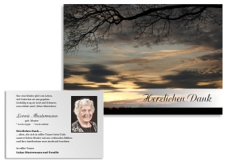 Danksagungskarten Trauer Sommer