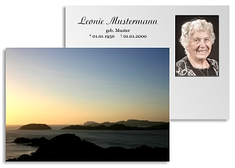 Danksagungskarten Trauer Sommer