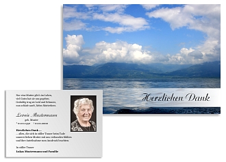Danksagungskarten Trauer Sommer