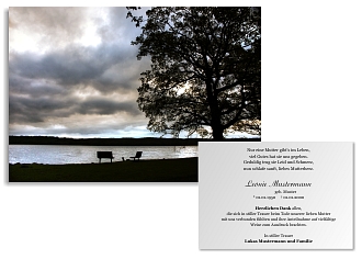 Danksagungskarten Trauer Sommer