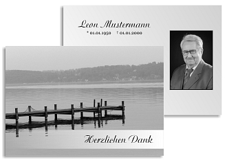 Danksagungskarten Trauer Sommer