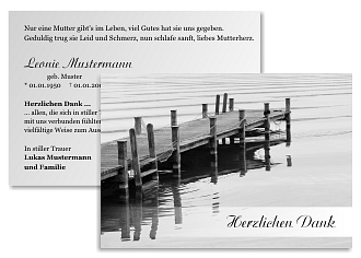 Danksagungskarten Trauer Sommer