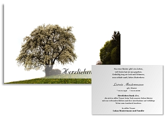 Danksagungskarten Trauer Sommer