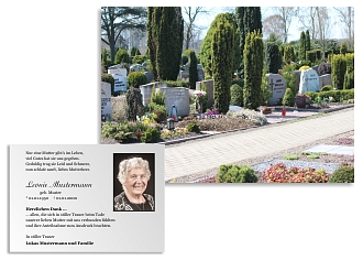 Danksagungskarten Trauer Wald