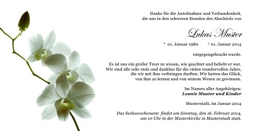 Danksagungskarten Trauer Favoriten