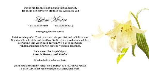 Danksagungskarten Trauer Favoriten