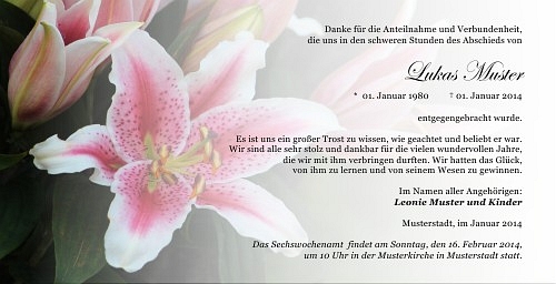 Danksagungskarten Trauer Favoriten