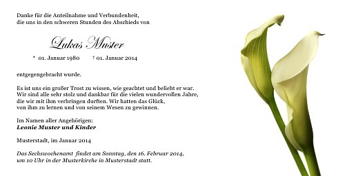 Danksagungskarten Trauer Favoriten