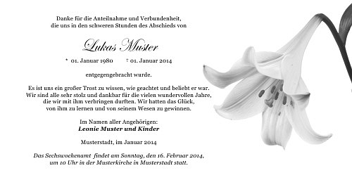 Danksagungskarten Trauer Favoriten