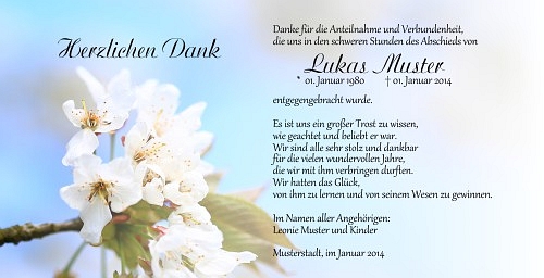 Danksagungskarten Trauer Favoriten