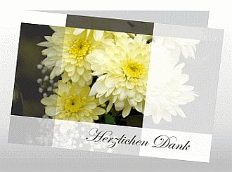 Danksagungskarten Trauer Blume
