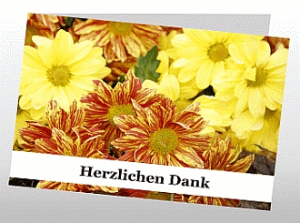 Danksagungskarten Trauer Blume