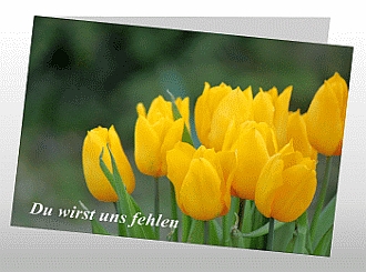 Danksagungskarten Trauer Blume