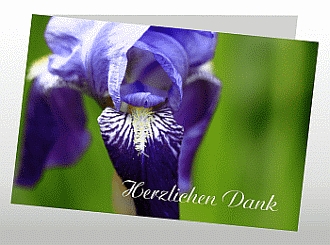 Danksagungskarten Trauer Blume