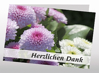 Danksagungskarten Trauer Blume