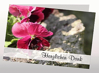 Danksagungskarten Trauer Blume