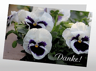 Danksagungskarten Trauer Blume