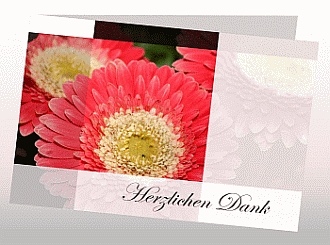 Danksagungskarten Trauer Blume
