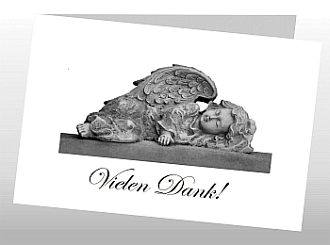 Danksagungskarten Trauer Engel