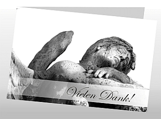 Danksagungskarten Trauer Engel